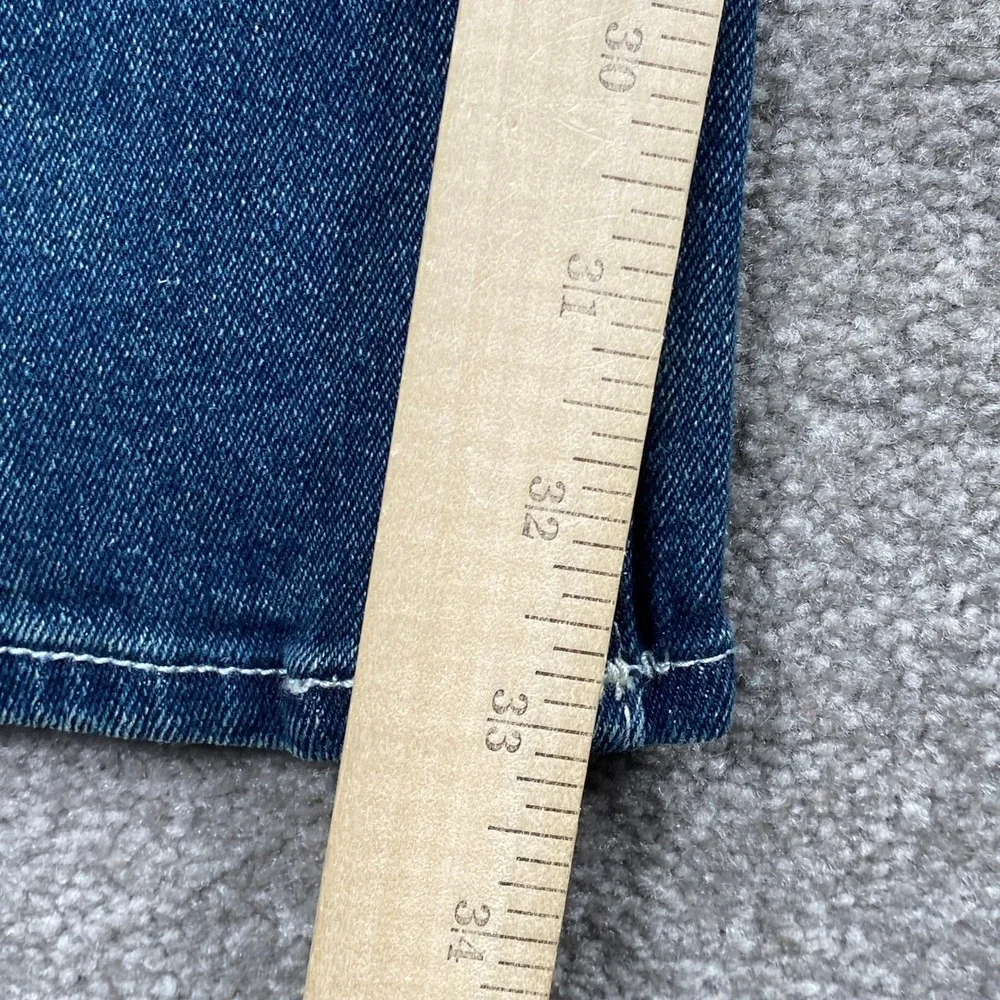True Religion Ricky Relaxed Straight Jeans Mens 36 Blue Dark Woodland Wash NWT